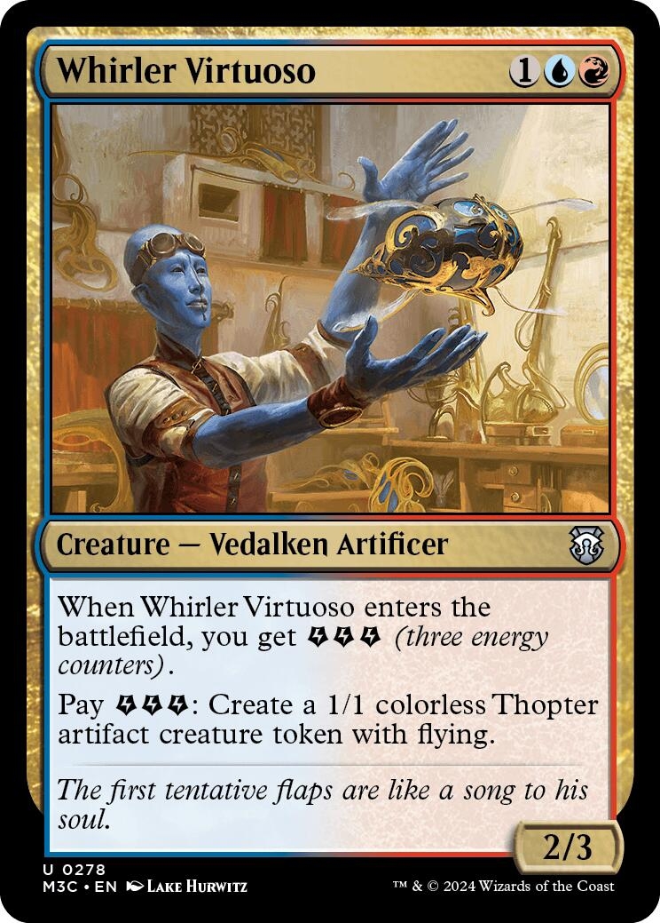 Whirler Virtuoso (Ripple Foil) [Modern Horizons 3 Commander]